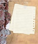 Grunge background with notebook pages