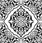 Arabesque Tile Pattern.  Colors are easily editable.