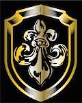 fleur de lis shield