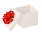 Opened gift - object isolated over white