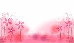 abstract pink background with pink daisy,used as backdrop