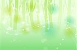 Green Tree background,  illustration layered file.