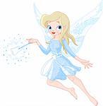 A tooth fairy with a magic wand