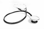 Medical Stethoscope on White With Extreme Depth of Field