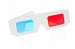 3d glasses isolated over white