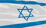 Vector flag of Israel