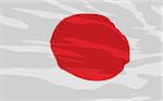 Vector flag of Japan