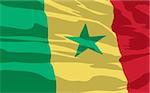 Vector flag of Senegal