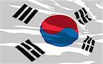 Vector flag of South Korea