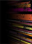 Abstract Grunge Stripe Background in several colors. Vector Image.