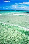 Sandy beach La Cinta and transparent sea, Sardinia, Italy