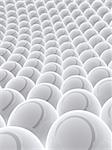 3d rendered illustration of many grey balls