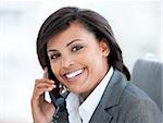 Attractive businesswoman using a mobile phone