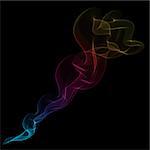 Abstract background of colourful smoke