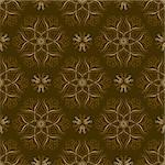 Seamless pattern and decorative frame. Pattern is included as a seamless swatch.