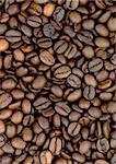 Background of aromatic roasted brown coffee bean