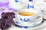 Healthy and delicious lavender tea