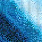 Abstract square mosaic background in blue tones