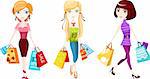 vector illustration of a  shopping