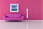 pink and purple lounge - rendering the art picture on wall is a my rendering composition