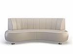 stylish 3d sofa on the white background