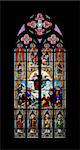 An image of a colorful church window in Cologne