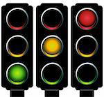 An image of a 3d traffic light.