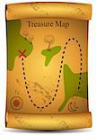 An image of a 3D treasure map.