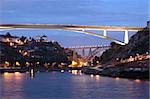 Bridges over the Douro river at Porto, Portugal