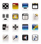 Phone  Performance, Internet and Office Icons - Vector Icon Set
