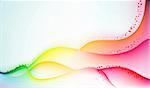 Vector illustration of color abstract background with blurred composition of curved lines