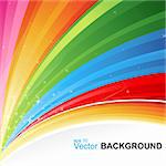 illustration of vector background with colorful splashes