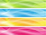 abstract backgrounds in 4 colors for product/website design