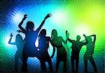 Party People Dancing - vector illustration