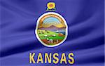 Large flag of Kansas