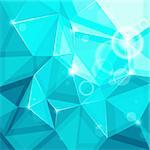 blue rumpled abstract background. vector illustration