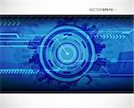 Abstract blue technology illustration with place for your text.