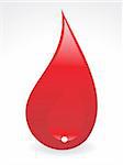 abstract  blood drop  with gray background vector illustration