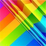 Abstract Colour Bands effect. Vector illustration.