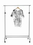 Dirty T-shirt on a Clothes Rack isolated