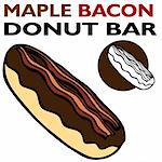 An image of a maple bacon bar.