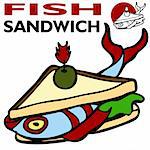 An image of a fish sandwich.