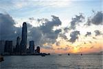 city at evening, Hong Kong