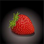 illustration of juicy strawberry