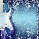 abstract cracked background electric guitar