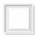 White frame for photographs.