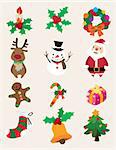 cute cartoon Christmas element