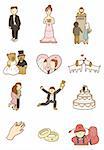 cartoon wedding icon