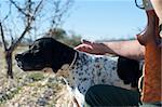 A hunter and his dog, a strong parntership