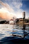 An old medieval town on the island of Rab, Croatia